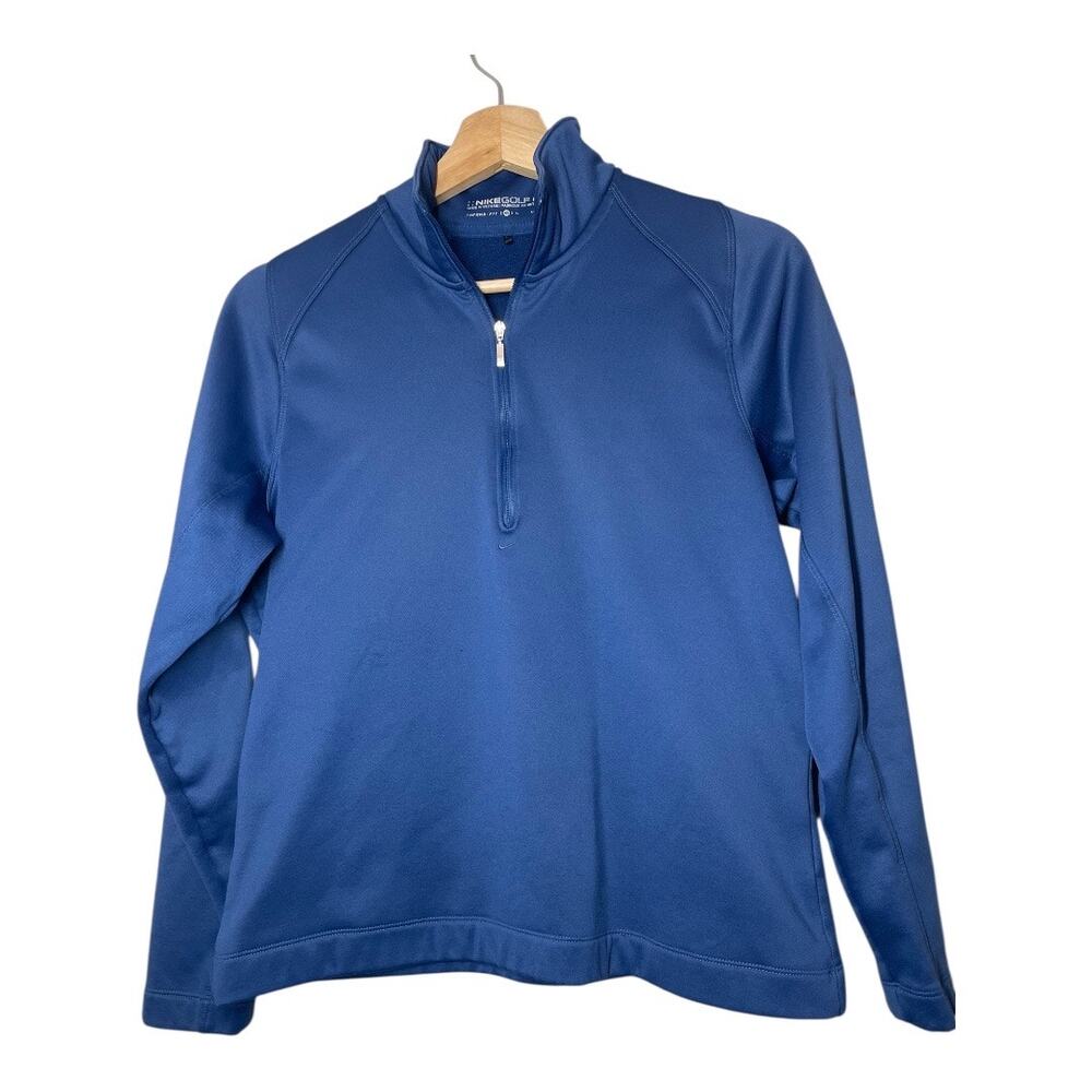 Nike Sand Point Country Club Seattle WA 1/4 Half Zip Golf Pullover Blue Medium